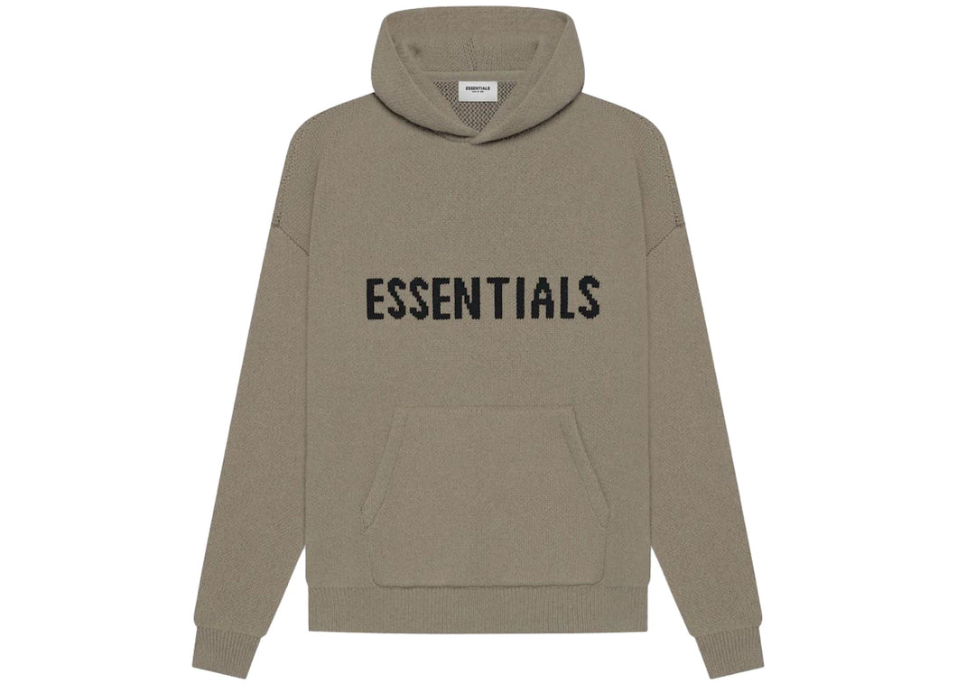 Fear of God Essentials Knitted ‘Taupe’ Hoodie