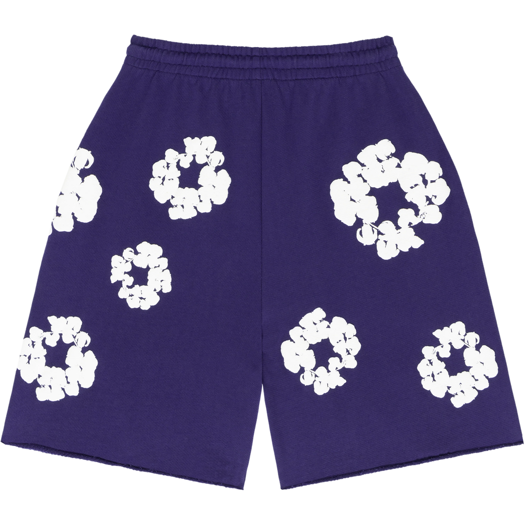 Denim Tears Purple 'Cotton Wreath' Shorts