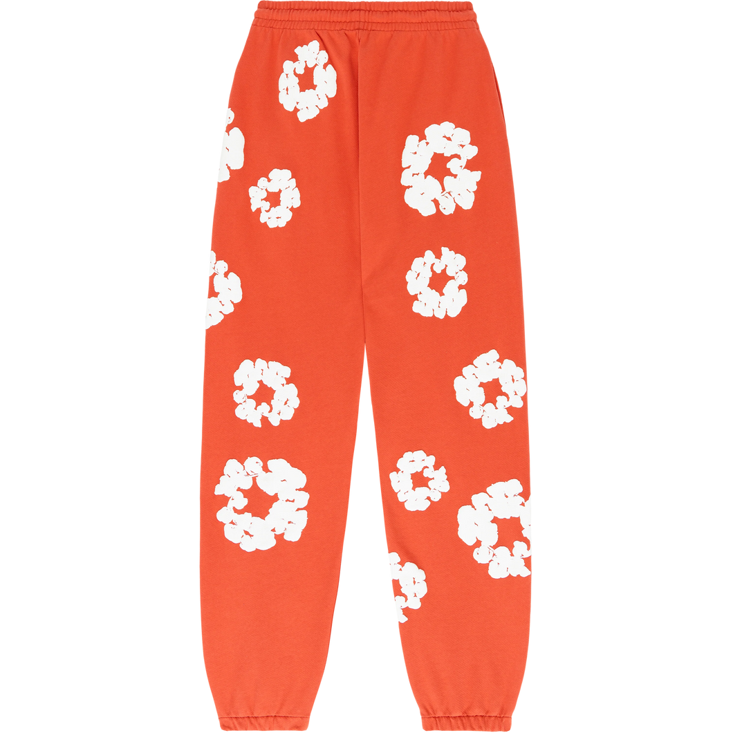 Denim Tears Orange 'Cotton Wreath' Sweats