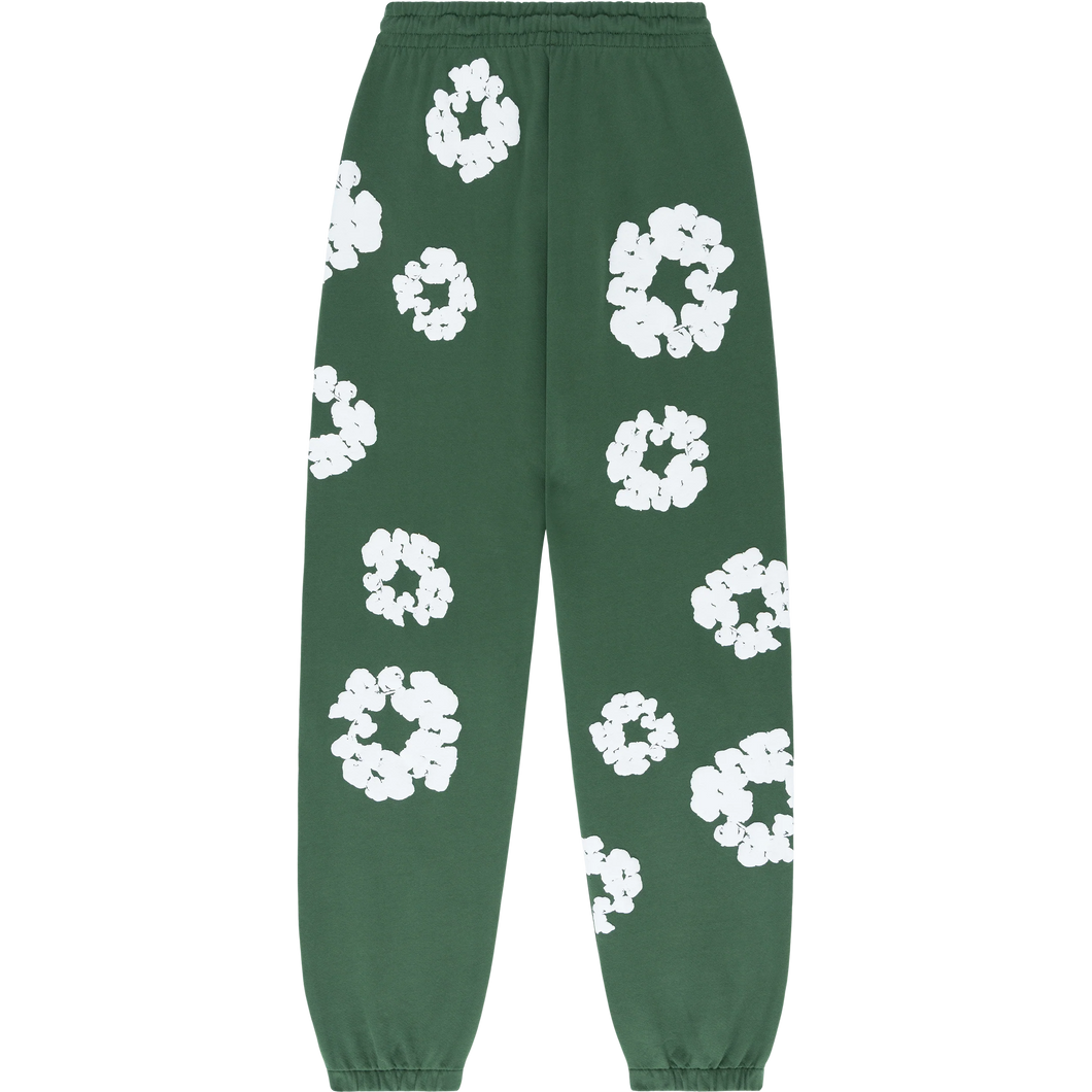 Denim Tears Green 'Cotton Wreath' Sweatpants