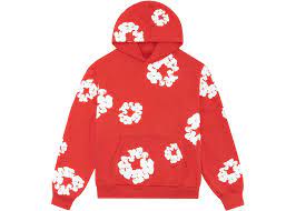 Denim Tears Red 'Cotton Wreath' Hoodie