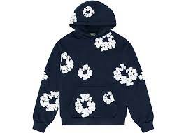 Denim Tears Navy Blue 'Cotton Wreath' Hoodie