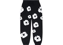 Denim Tears Black 'Cotton Wreath' Sweatpants