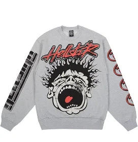 Hellstar Records Heather Gray Crewneck