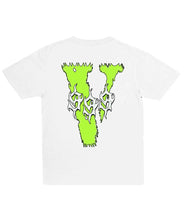 Load image into Gallery viewer, Vlone x Juice WRLD White &#39;Fighting Demons&#39; T-Shirt
