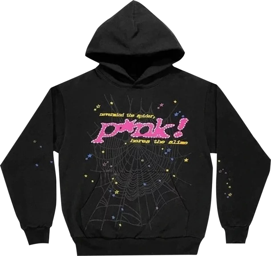 Sp5der Black 'P*nk' Hoodie