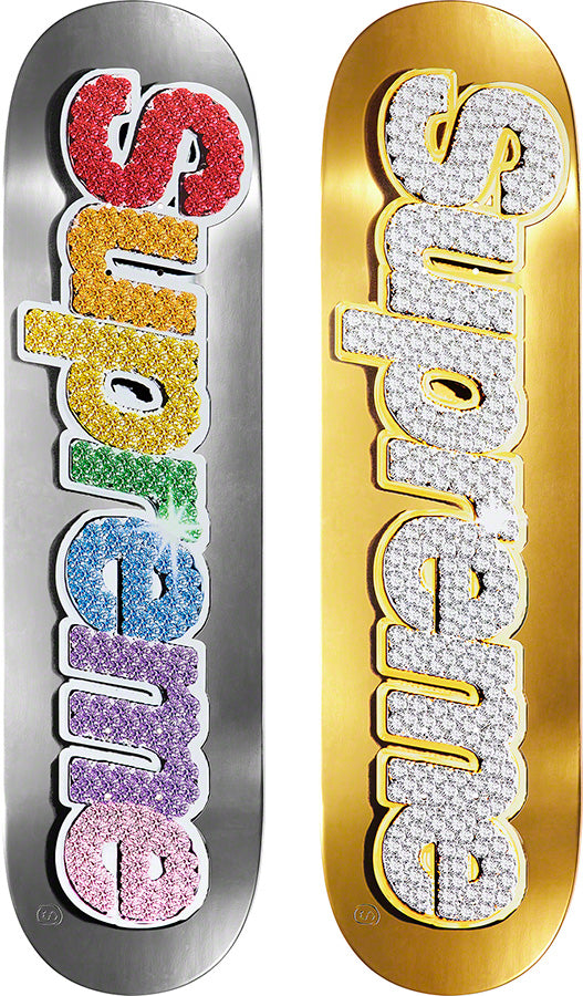 Supreme 'Bling Box Logo' Skateboard