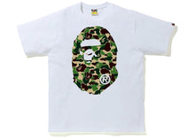 Load image into Gallery viewer, BAPE White &#39;ABC Camouflage Big Ape Head&#39; T-Shirt
