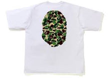 Load image into Gallery viewer, BAPE White &#39;ABC Camouflage Big Ape Head&#39; T-Shirt
