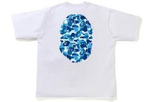 Load image into Gallery viewer, BAPE Blue/White &#39;ABC Camouflage Big Ape Head&#39; T-Shirt
