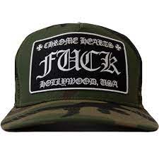 Chrome Hearts Camo 'F*CK' Trucker Hat