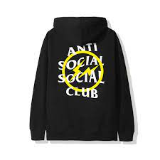 Anti Social Social Club x Fragment Hoodie 'Yellow Bolt'