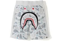 Load image into Gallery viewer, BAPE White &#39;Space Camo Shark&#39; Shorts
